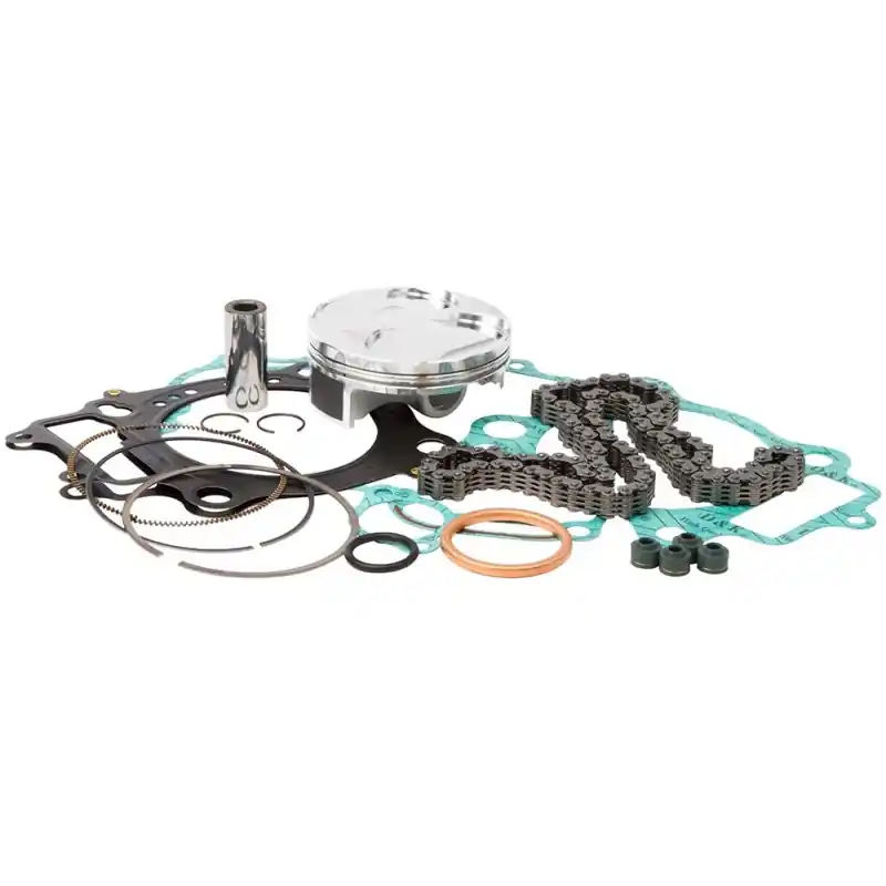 Nowość VERTEX ZESTAW NAPRAWCZY GÓRY SILNIKA KAWASAKI KXF 450 13-14 ( TŁOK 23857D, USZCZELKI TOP-END, ŁAŃCUSZEK ROZRZĄDU )
