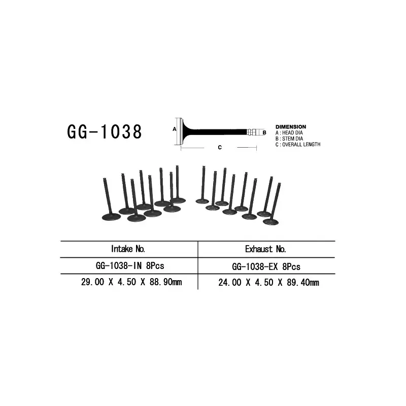 Łatwy zwrot VESRAH ZAWÓR SSĄCY HONDA CBR 900RR 01-03 (CBR 929, CBR 954) (OEM 14711-MCJ-000) (1SZT.) (MADE IN JAPAN)