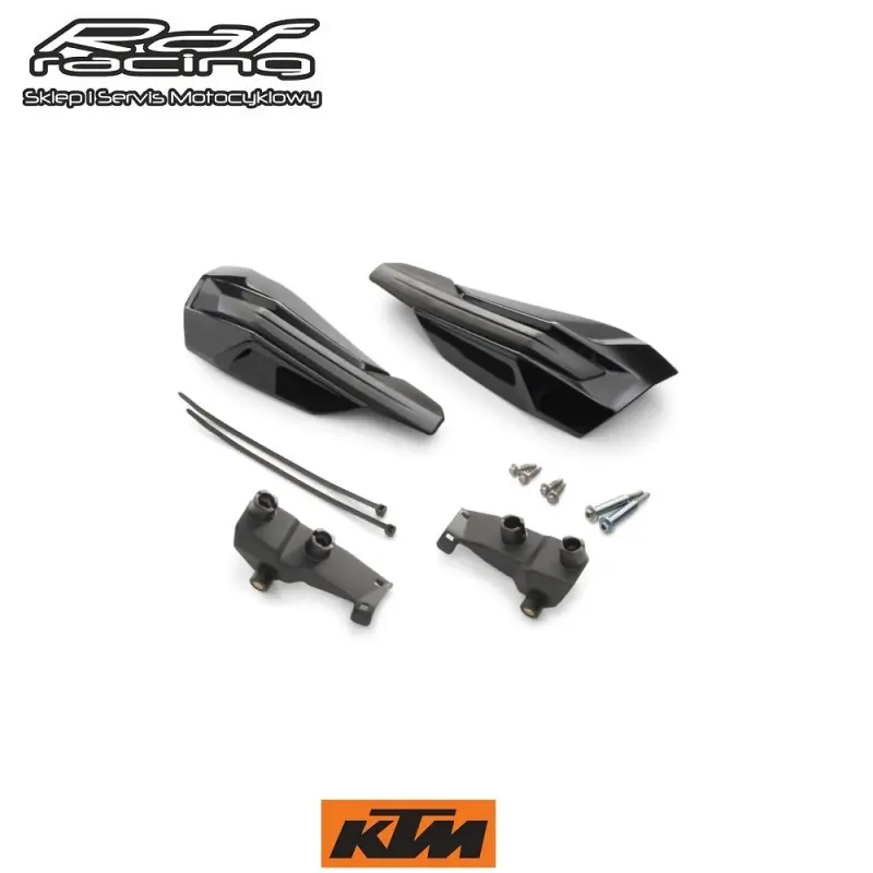 Oferta KTM Osłony dłoni listki + zestaw montażowy kolor czarny 7960297900030