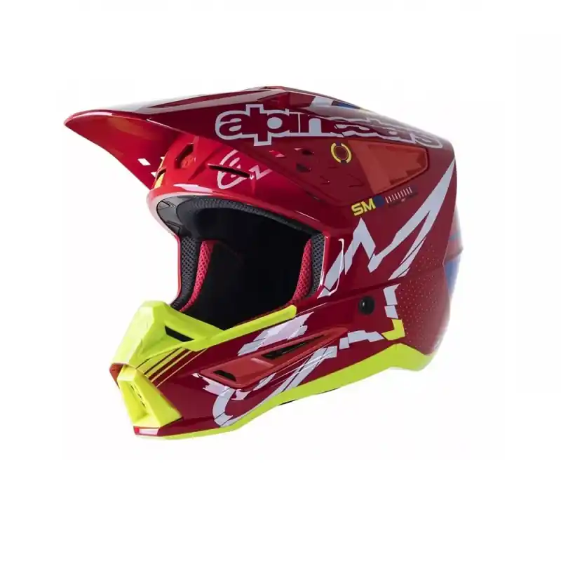 Kask Alpinestars S-M5 Action kolor czerwono-żółty Ostatnia szansa