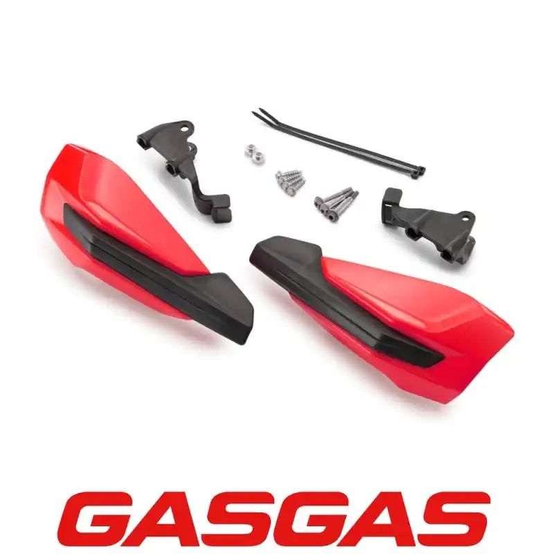 Gas Gas Osłony dłoni listki czerwone + mocowania MC 65/85 21-24 Bestseller
