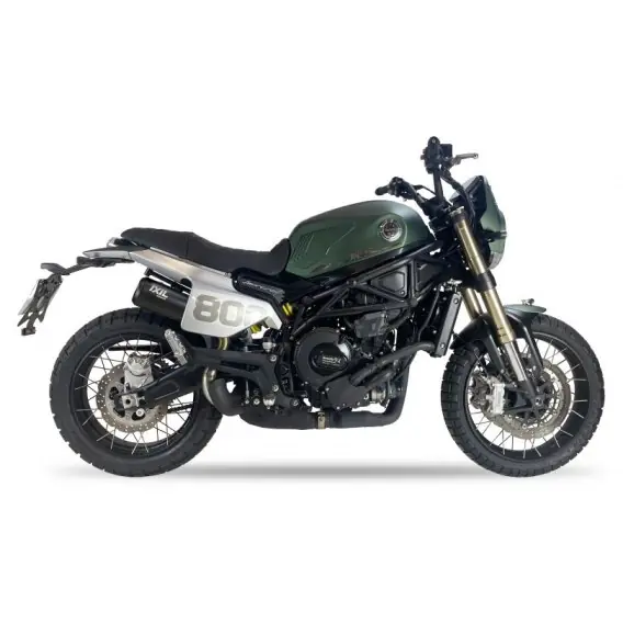 Bestseller Tłumik IXIL BENELLI LEONCINO 800 TRAIL (P37), typ RB (waga 900 Gr., długość 230 mm., materiał Inox AISI304, kolor Black painted)