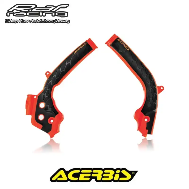 Acerbis Osłony ramy X-grip KTM EXC EXC-F SX SX-F 125/150/250/300/350/450/500 Husqvarna 16-19 pomarańczowe Zamów teraz