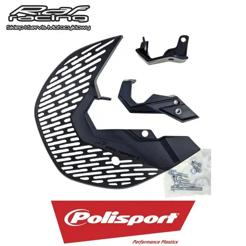 Zniżka Polisport Osłona tarczy hamulcowej przód KTM SX SX-F EXC EXC-F Husqvarna TE TC FE FC Gas Gas EC MC Sherco SE SEF 125/250/300/350/450 15-25 czarna