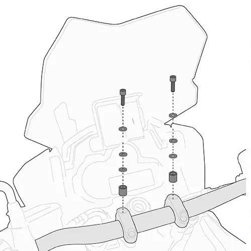 Wyprzedaż KAPPA ZESTAW MONTAŻOWY DO MOCOWANIA SMART BAR HONDA / KTM / SUZUKI / YAMAHA / KAWASAKI / TRIUMPH