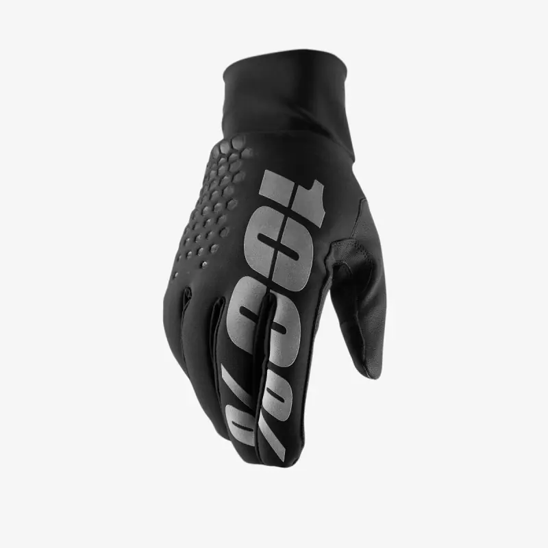 Ograniczona ilość 100 PROCENT RĘKAWICE ZIMOWE CROSS/ENDURO HYDROMATIC BRISKER BLACK (WODOODPORNE) KOLOR CZARNY ROZMIAR S STARY KOD 10010-001-10