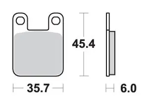 Oferta limitowana SBS KLOCKI HAMULCOWE KH115 CERAMIC KOLOR CZARNY PASUJE DO YAMAHA DT50R ‘04-, TZR50 ‘03-, TOMOS