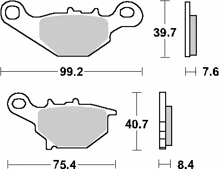 SBS PROMOCJA KLOCKI HAMULCOWE KH230 / KH396 STREET STANDART CERAMIC SUZUKI AN 150 ‘98-‘01, AN 125 ‘94-‘05, UC 125/150 ‘99-‘02, UK 125 VECSTAR ‘94-‘97, UK 110 ADRRES ‘15-‘19, TR 50 STREET STANDART MAGIC ‘97-‘00 KOLOR CZARNY Wybór klientów