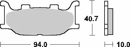 Wyjątkowa oferta SBS KLOCKI HAMULCOWE KH199 STREET STANDART CERAMIC KOLOR CZARNY PASUJE DO YAMHA YP 250/450/500 ‘ITALJET‘