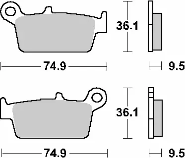 SBS PROMOCJA KLOCKI HAMULCOWE KH131 STREET STANDART CERAMIC KOLOR CZARNY Hit sprzedaży