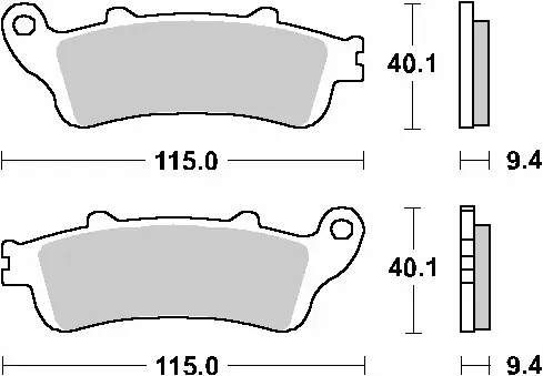 Wyjątkowa oferta SBS KLOCKI HAMULCOWE PRZÓD KH281 /KH261 STREET STANDART CERAMIC HONDA FES 125/150 PANTHEON ‘98-‘06 KOLOR CZARNY