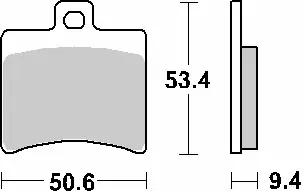 SBS KLOCKI HAMULCOWE KH298 STREET STANDART CERAMIC KOLOR CZARNY Tylko dziś