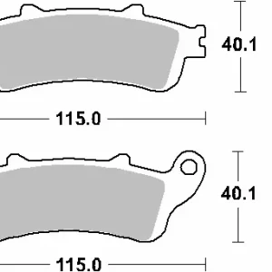 Ograniczona ilość SBS PROMOCJA KLOCKI HAMULCOWE KH261 / KH281 STREET STANDART CERAMIC KOLOR CZARNY PASUJE DO HONDA FES 250 FORESEIGHT, NSS 250 FORZA, FJS 400/600 SILVERWING, PE