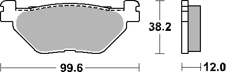 Nowy SBS PROMOCJA KLOCKI HAMULCOWE KH319 STREET STANDART CERAMIC KOLOR CZARNY PASUJE DO YAMAHA XP500/530, T-MAX TYŁ