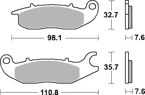 SBS PROMOCJA KLOCKI HAMULCOWE KH375 STREET STANDART CERAMIC KOLOR CZARNY Zniżka