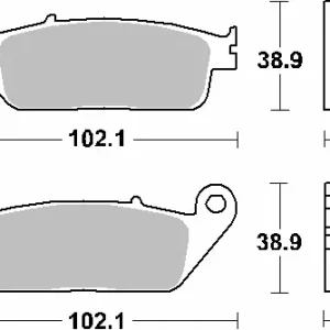 Ekspresowa dostawa SBS KLOCKI HAMULCOWE KH142 / KH226 MAXI CARBON TECH KOLOR CZARNY