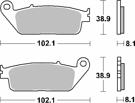 Tylko dziś SBS KLOCKI HAMULCOWE KH142 / KH226 STREET STANDART CERAMIC KOLOR CZARNY