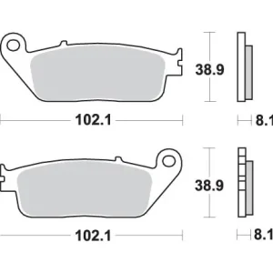 Promocja SBS KLOCKI HAMULCOWE KH142 / KH226 MAXI SINTER SINTER KOLOR ZŁOTY