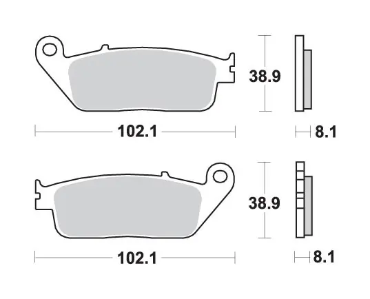 Promocja SBS KLOCKI HAMULCOWE KH142 / KH226 MAXI SINTER SINTER KOLOR ZŁOTY