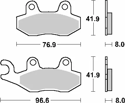SBS PROMOCJA KLOCKI HAMULCOWE KH135 / KH214 STREET STANDART CERAMIC KOLOR CZARNY Zamów teraz