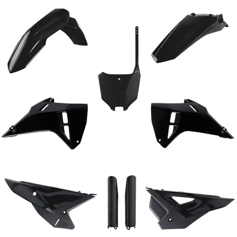 POLISPORT KOMPLET PLASTIKÓW (FULL KIT) HONDA CRF 250R ‘25; CRF 250RX ‘25; CRF 450R ‘25; CRF 450RX ‘25 W ZESTAWIE TABLICA PRZEDNIA (8670700003) I OSŁONY AMORTYZARORÓW (8351900002) KOLOR CZARNY Wybór klientów