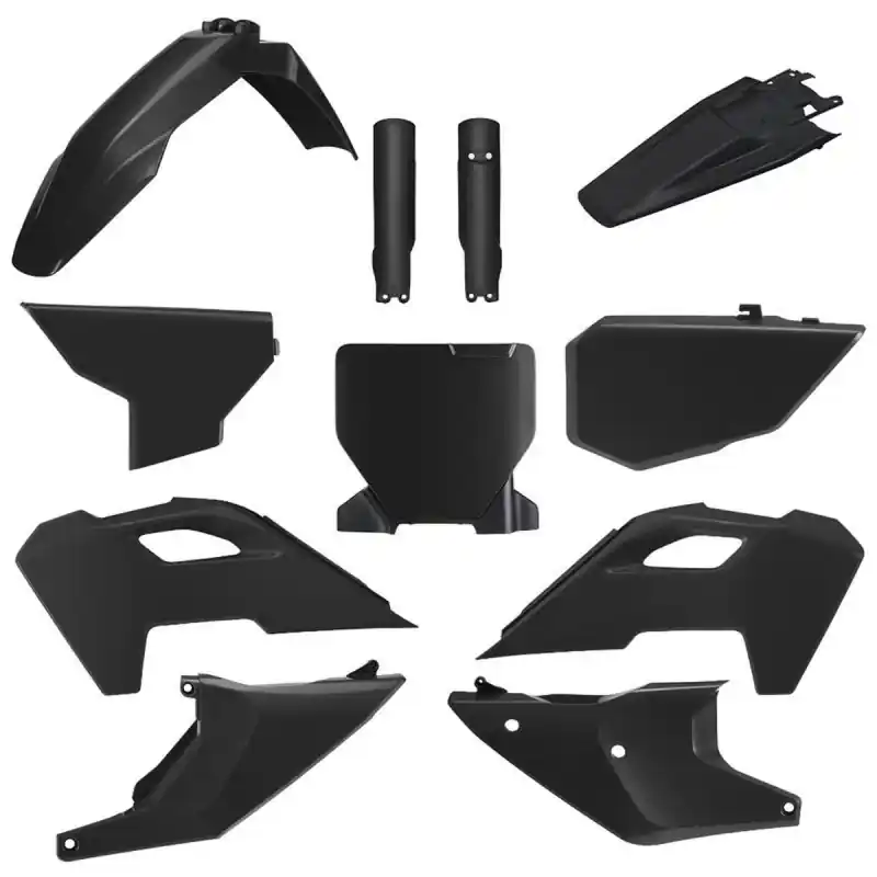 Zamów teraz POLISPORT KOMPLET PLASTIKÓW (FULL KIT) HUSQVARNA TC/FC ‘23-‘25 W ZESTAWIE TABLICA PRZEDNIA (8671700002) I OSŁONY AMORTYZARORÓW (8352500002) KOLOR CZARNY