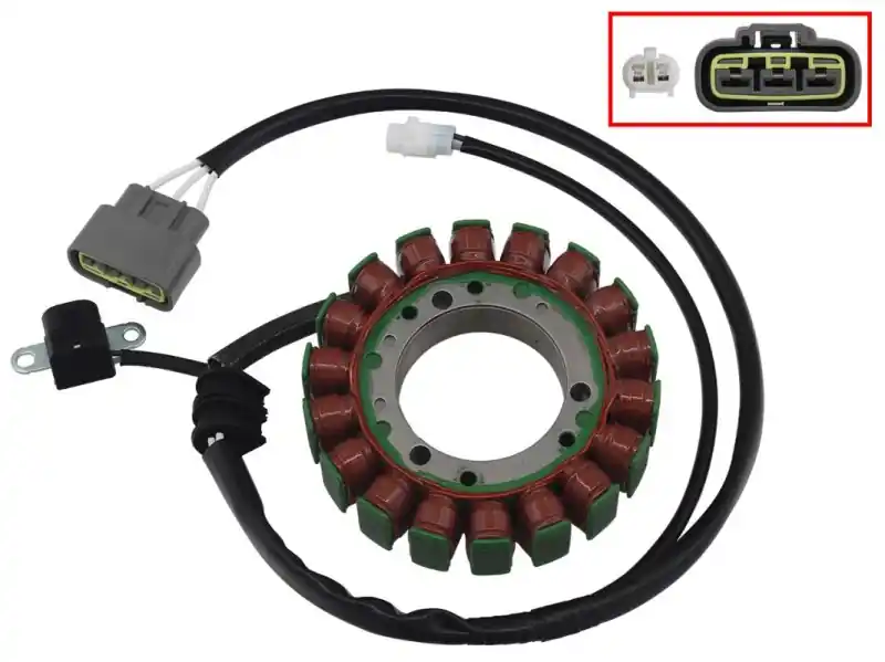 BRONCO 2024/10 UZWOJENIE ALTERNATORA STATOR YAMAHA YFM 450 KODIAK 4WD / EPS / HUNTER ‘18-‘24 (OEM BB5-81410-00) Premium