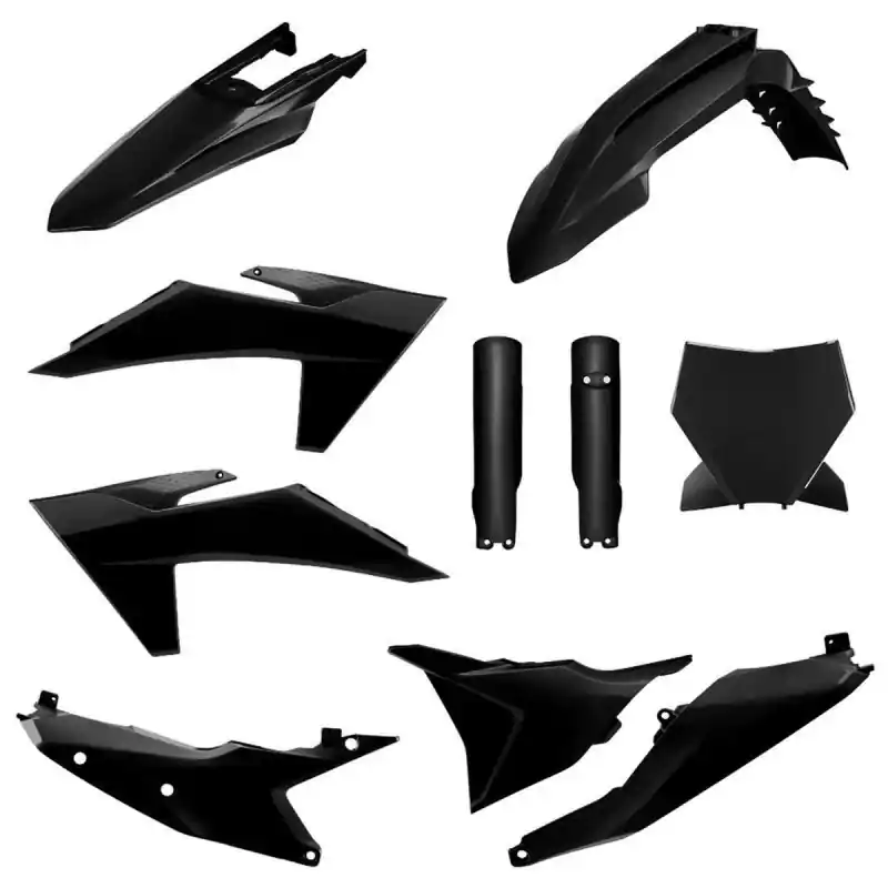 POLISPORT KOMPLET PLASTIKÓW (FULL KIT) KTM SX/SX-F/XC/XC-F ‘23-‘24 W ZESTAWIE TABLICA PRZEDNIA (8672000003) I OSŁONY AMORTYZATORÓW (8352500002) KOLOR CZARNY Sprawdź teraz