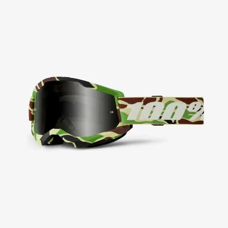100 PROCENT GOGLE STRATA 2 SAND WAR CAMO - SMOKE LENS - KOLOR ZIELONY/BRĄZOWY SZYBKA PRZYCIEMNIANA Oferta limitowana