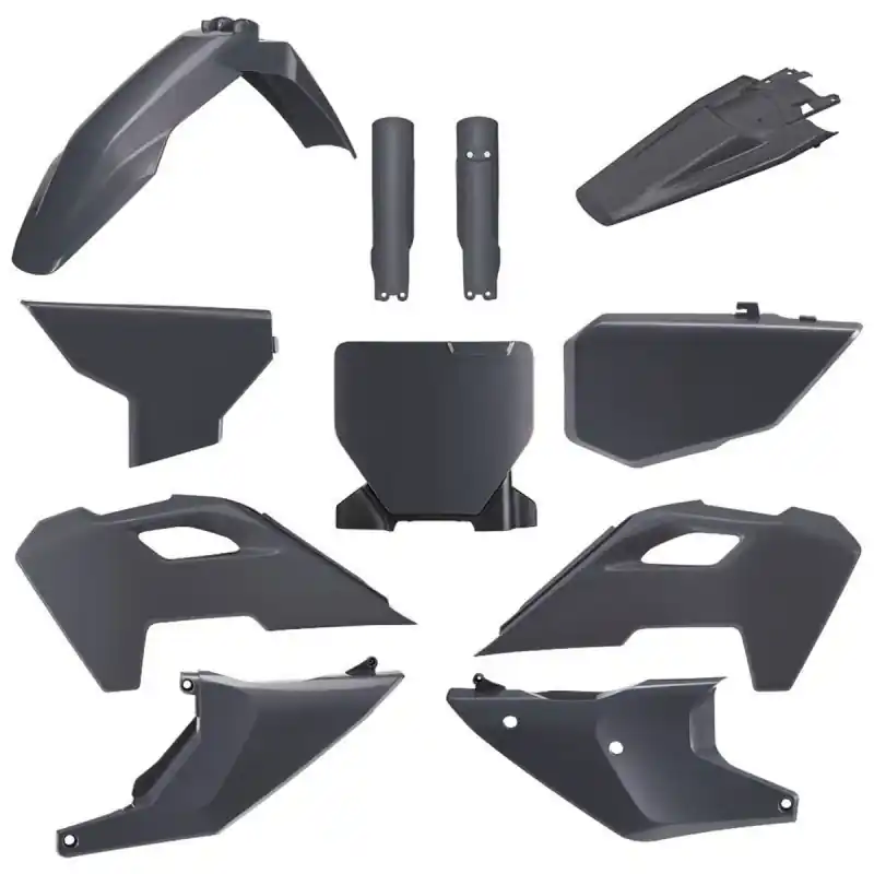 Łatwy zwrot POLISPORT KOMPLET PLASTIKÓW (FULL KIT) HUSQVARNA TC/FC ‘23-‘25 W ZESTAWIE TABLICA PRZEDNIA (8671700002) I OSŁONY AMORTYZARORÓW (8352500002) KOLOR SZARY (N-GRAY)