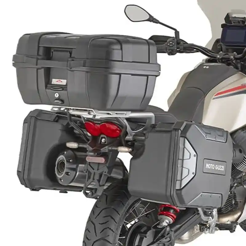 Do wyczerpania zapasów KAPPA ZESTAW MONTAŻOWY DO STELAŻA KUFRA CENTRALNEGO SRA8209 MOTO GUZZI V85 TT ‘24-, (KOMPATYBILNY Z ORYGINALNYM STELAŻEM KUFRÓW BOCZNYCH