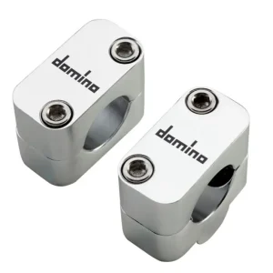 DOMINO MOCOWANIE/REDUKCJA/PODWYŻKI KIEROWNICY Z 22MM NA 28MM, WYSOKOŚĆ 20MM KOLOR SREBRNY Oferta limitowana