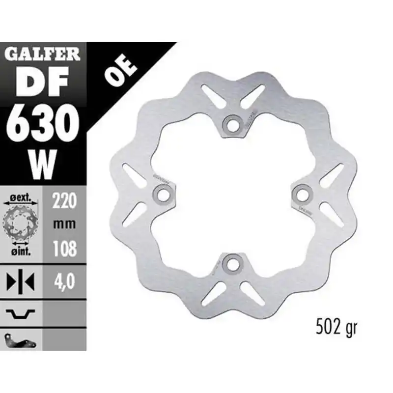 GALFER TARCZA HAMULCOWA TYŁ DUCATI 748/916/996/998 ‘94- (220X108X4) WAVE Kup online