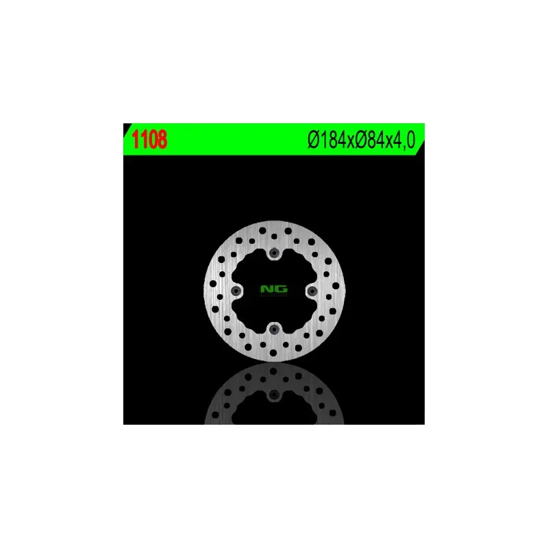 NG TARCZA HAMULCOWA TYŁ KAWASAKI KX 80 ‘84- ‘99 (184X84X4) (4X6,5MM) Bestseller