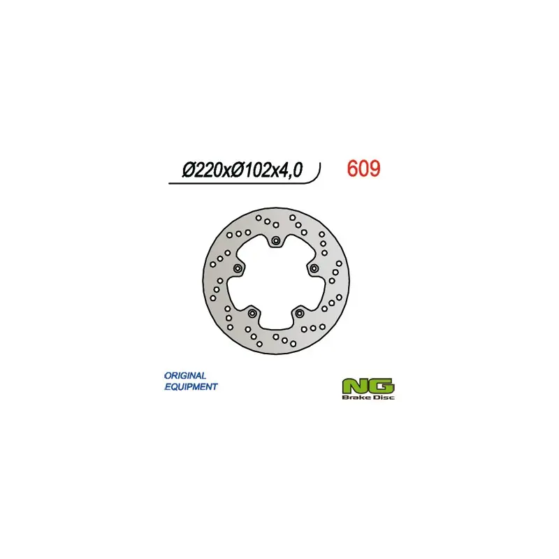 Nowość NG TARCZA HAMULCOWA TYŁ YAMAHA TZR 50R 03-15 (220X102X4) 5 OTWORÓW ŚR.6,5