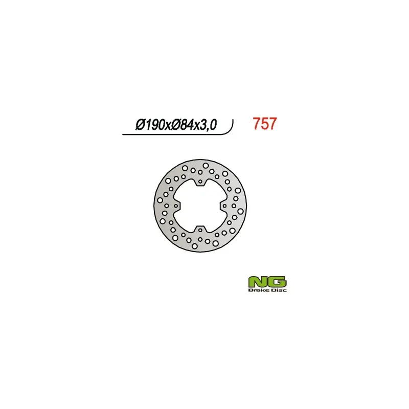 NG TARCZA HAMULCOWA TYŁ YAMAHA YZ 80/85 ‘93- ‘22 (190X84X3),X-MAX 125 ‘14- ‘20 Dodaj do koszyka