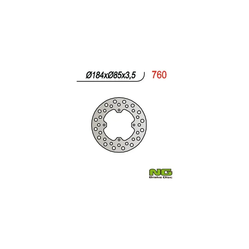 Taniej NG TARCZA HAMULCOWA TYŁ KAWASAKI, SUZUKI RM 80/85 (86-04) (184x85x3,5)