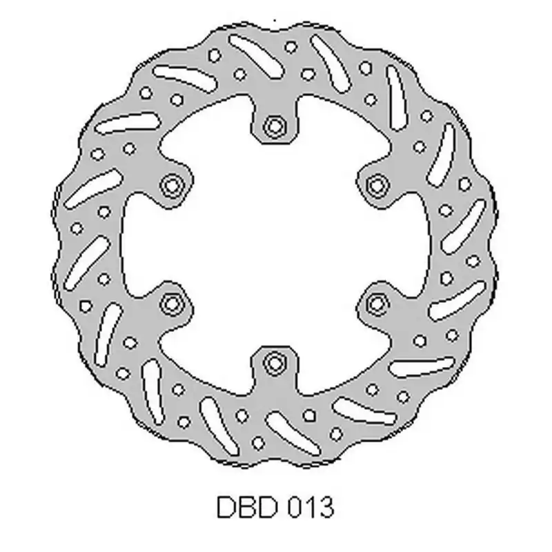 Okazja DELTA BRAKING TARCZA HAMULCOWA TYŁ KAWASAKI KX 125 ‘89- ‘02, KX 250 ‘89-02, WAVE (220X100X4MM) (6X6,5MM) (NG138)