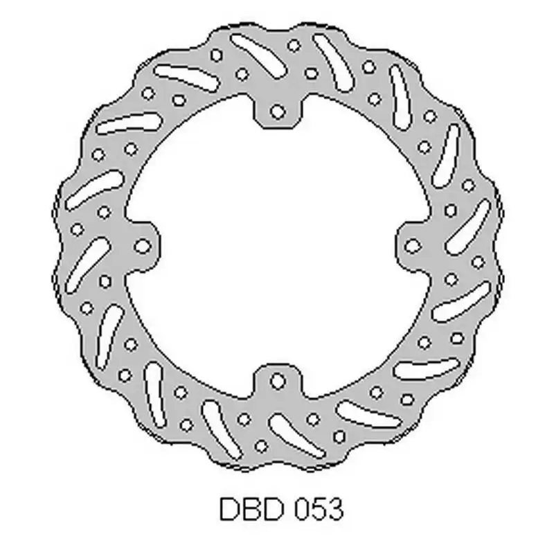 DELTA BRAKING TARCZA HAMULCOWA TYŁ HUSQVARNA TC 85 ‘14-20, KTM SX 85 ‘11-20, 250/350 FREERIDE ‘12-19, WAVE (210X110X3MM) (4X6 Wybór klientów