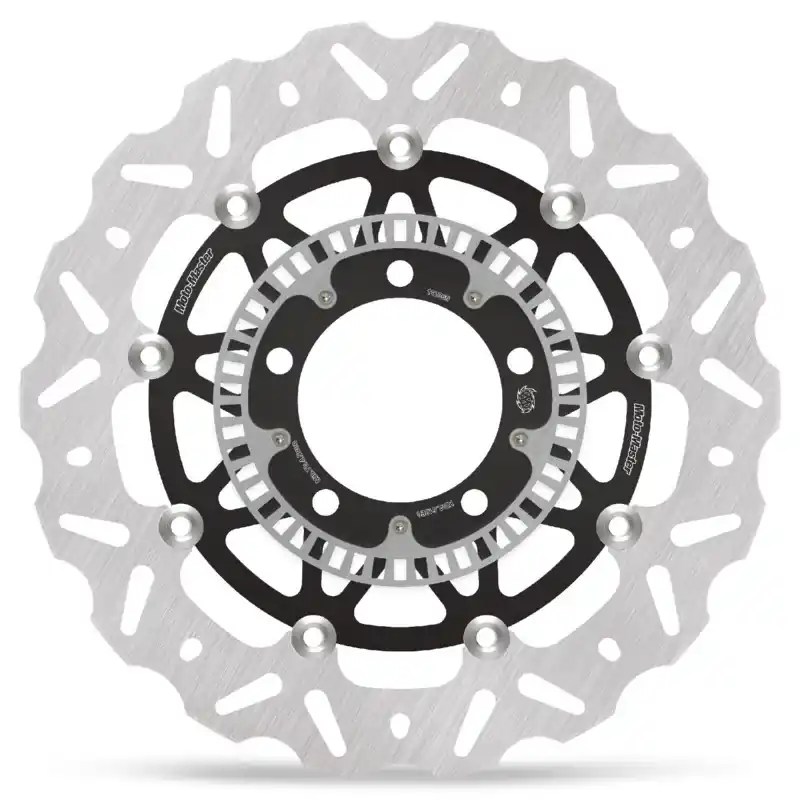 Wysoka jakość MOTO-MASTER TARCZA HAMULCOWA PŁYWAJĄCA PRZÓD / PRZEDNIA NITRO ROAD (ALUMINIOWY ŚRODEK) LEWA / PRAWA , PIERŚCIEŃ ABS, KAWASAKI E