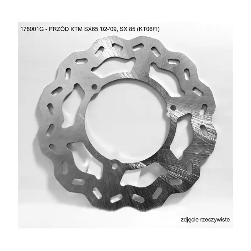 Promocja GROSSKOPF WYPRZEDAŻ TARCZA HAMULCOWA PRZÓD KTM SX65 ‘02- ‘09, SX 85 (KT06FI)