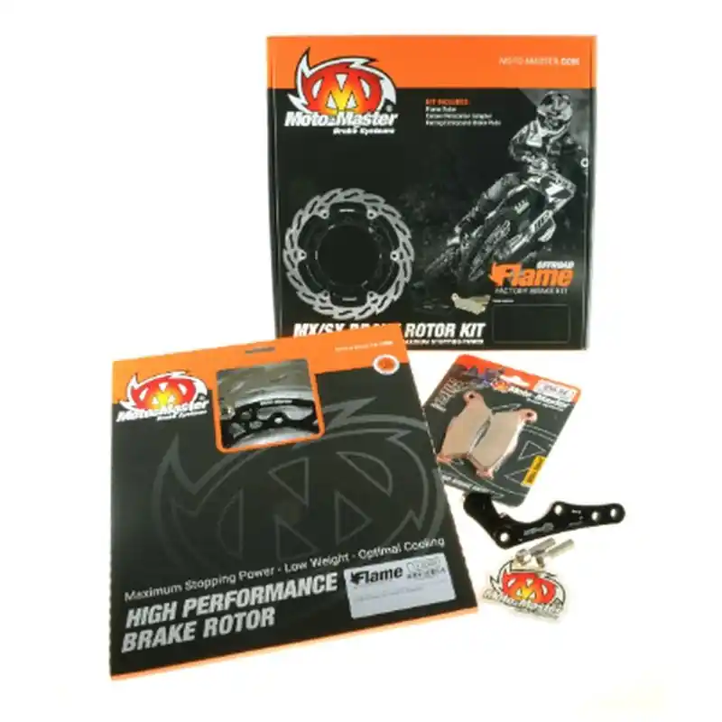 Wyprzedaż MOTO-MASTER ZESTAW HAMULCOWY (TARCZA, KLOCKI, ADAPTER) GAS GAS EC/ECF 250/300/350 ‘21-, EX/EXF 250/300/450, MC/MCF 125/250/350/