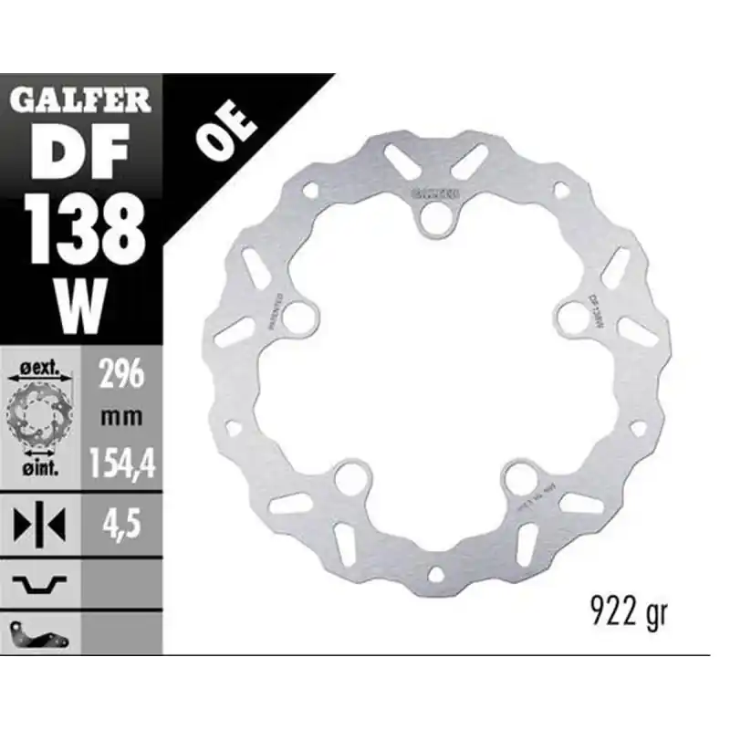 GALFER TARCZA HAMULCOWA PRZÓD HONDA CB 125R ‘18-; CB 250R ‘18-; CB 300R ‘18; CB 500F/X ‘22-; CBR 500R ‘22-; CB 750 HORNET Ograniczona ilość