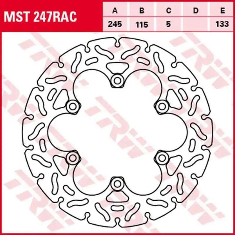 TRW ZF TARCZA HAMULCOWA TYŁ DUCATI MONSTER 600/620/695/750/800/900/916/1000 ‘93- ‘06, YAMAHA FZR 600 ‘89- ‘95, FZS 600 FAZER Darmowy zwrot