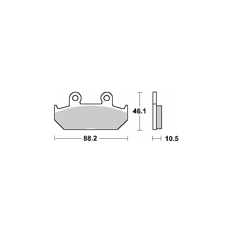 Ekspresowa dostawa SBS KLOCKI HAMULCOWE KH124/2 STREET STANDART CERAMIC KOLOR CZARNY