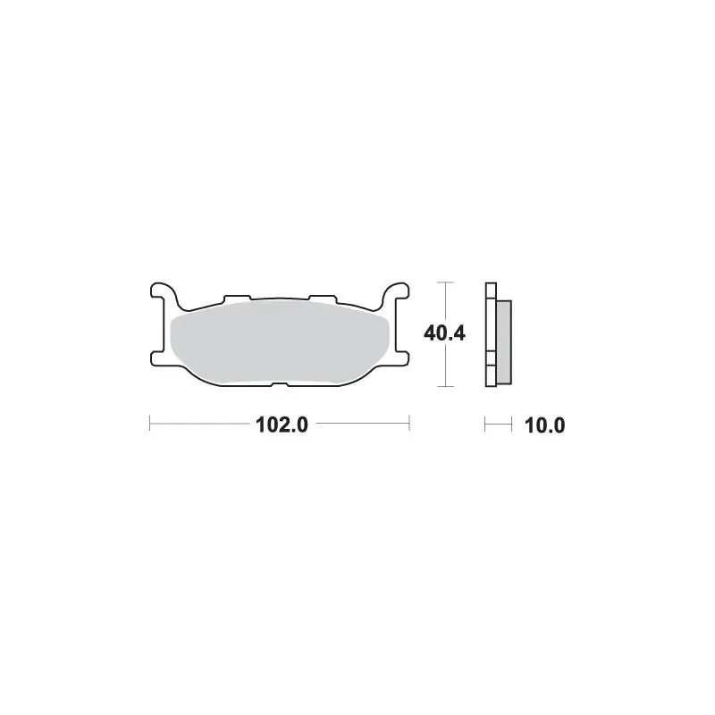 Super okazja SBS KLOCKI HAMULCOWE KH179 STREET STANDART CERAMIC KOLOR CZARNY