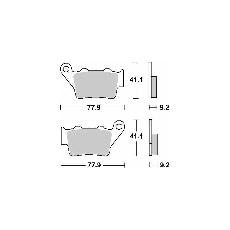 Niska cena SBS PROMOCJA KLOCKI HAMULCOWE KH208 STREET STANDART CERAMIC KOLOR CZARNY