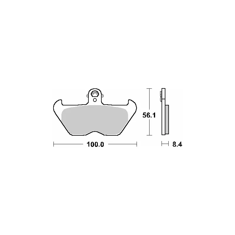 SBS KLOCKI HAMULCOWE KH407 / KH246 STREET STANDART CERAMIC KOLOR CZARNY PASUJE DO BMW K1200, R850/1100/1150/1200 PRZÓD Okazja