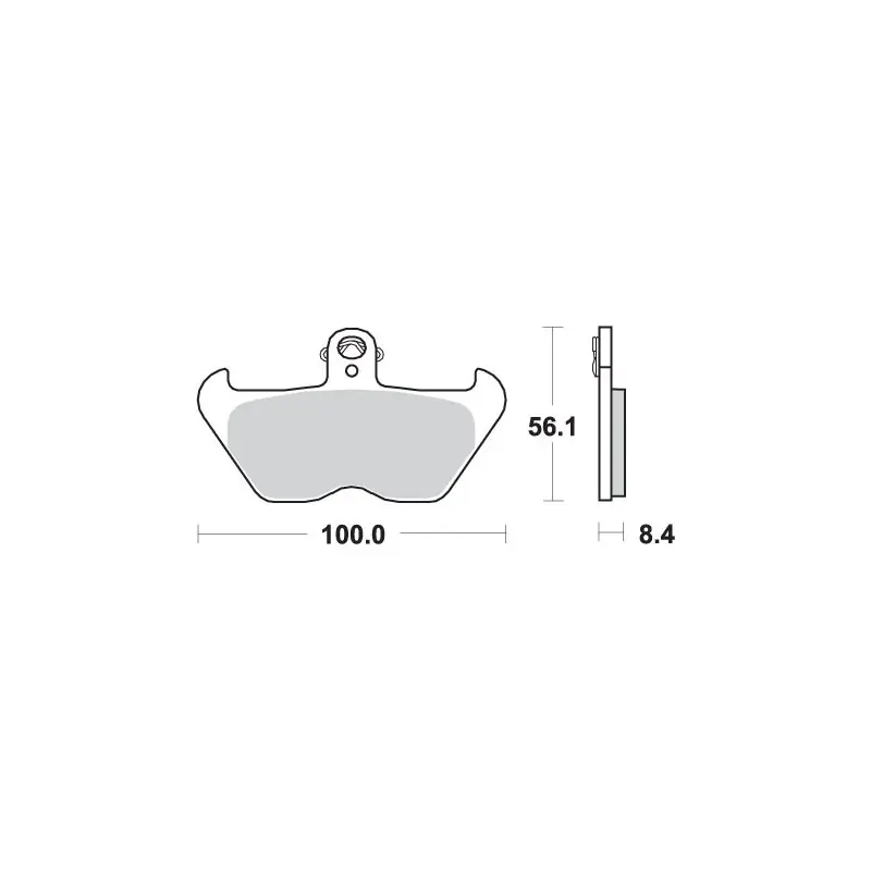 Tani SBS KLOCKI HAMULCOWE KH407 / KH246 STREET PERFORMANCE (EXCEL) SINTER KOLOR ZŁOTY PASUJE DO BMW K1200, R850/1100/1150/1200 PRZÓD