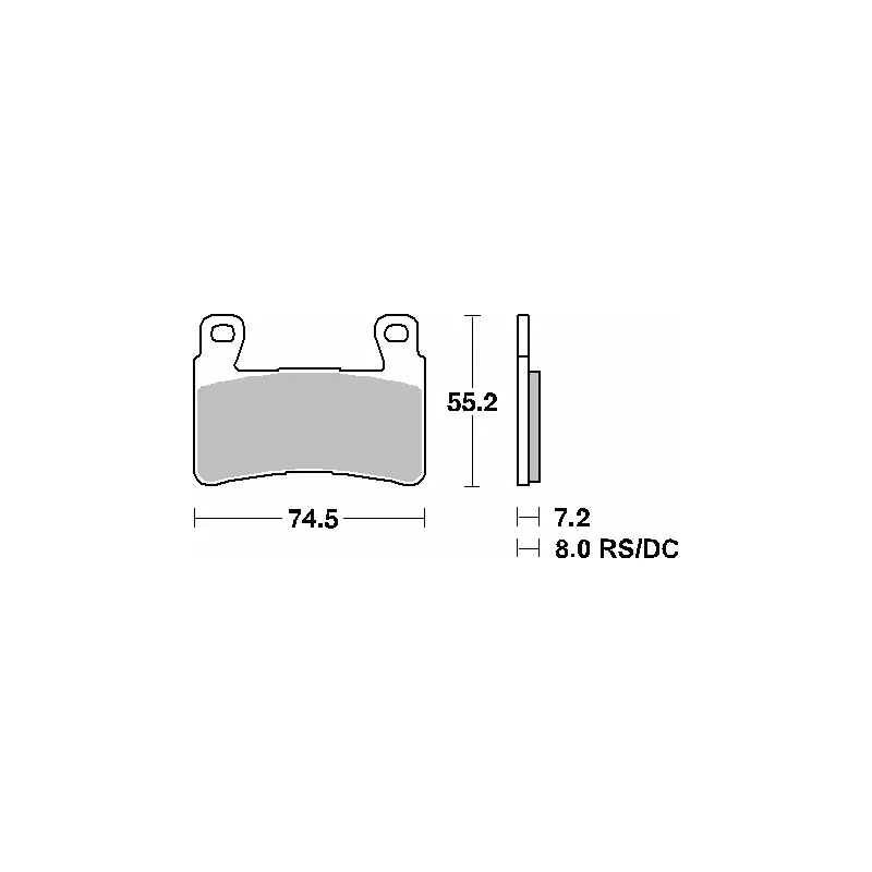 Premium SBS KLOCKI HAMULCOWE KH265 STREET STANDART CERAMIC HONDA CBR 600RR ‘03- ‘04 KOLOR CZARNY